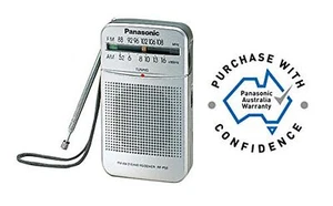 Panasonic RF-P50D Pocket AM/FM Radio, silber (vom Hersteller eingestellt) - Bild 1 von 1