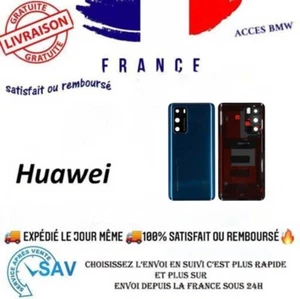 Cache Batterie Vitre Arrière Premium Bleu pour Huawei P40 - Photo 1 sur 1
