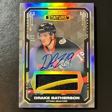 2021-22 Upper Deck Stature Design Variant Patch Autograph Drake Batherson 7/7