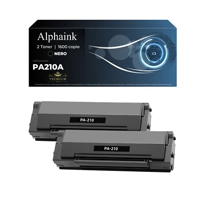2 TONER PA-210A COMPATIBILI PANTUM P2500W P2502W P2508W M6500NW M6550NW M6600NW - Immagine 1 di 4