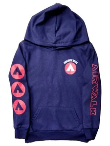 Airwalk Boys Blue Airwalk Skater Hooded Long Sleeved Hoodie Sweatshirt - Picture 1 of 1