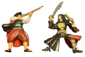 Juego de 2 figuras de acción Papo 2004 pirata con mosquete 2005 pirata esqueleto - Imagen 1 de 11