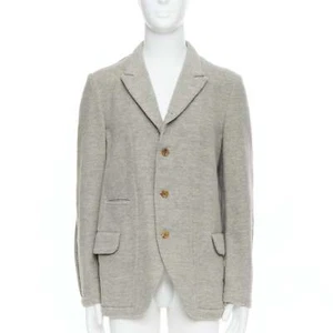 COMME DES GARCONS HOMME PLUS 2005 Evergreen grey wool blazer jacket M - Picture 1 of 9