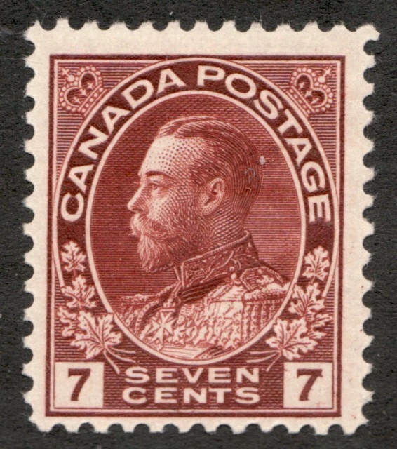 1924 Canada Sc# 114 - 7¢ KGV, Admiral of the Fleet. MH  - Image 1 of 1