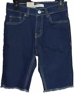 LEVI'S #511 Slim Cut-Off Dark Blue Jean Shorts Boy's Size 7 $40 NWT - Picture 1 of 2