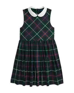 Polo Ralph Lauren Big Girls Sleeveless Plaid Ponte Dress Size XL (16) - Picture 1 of 2