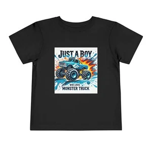 Monster Truck Toddler Tee, Boys Shirt, Kids Gift, Birthday Outfits, Fun Apparel, - Picture 1 of 17