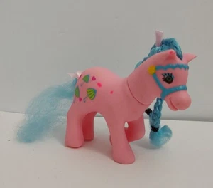 Vintage My Little Pony PARASOL Pink Pony Umbrella Hearts Blue Mane - Picture 1 of 11