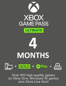 Xbox Game Pass Ultimate 3+1 (4 Months) Membership Xbox One and Xbox Series X|S