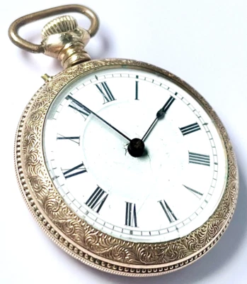 Antique - Ladies - Rolled Gold - Pocket Watch - Vintage - Rare - Изображение 1 из 4