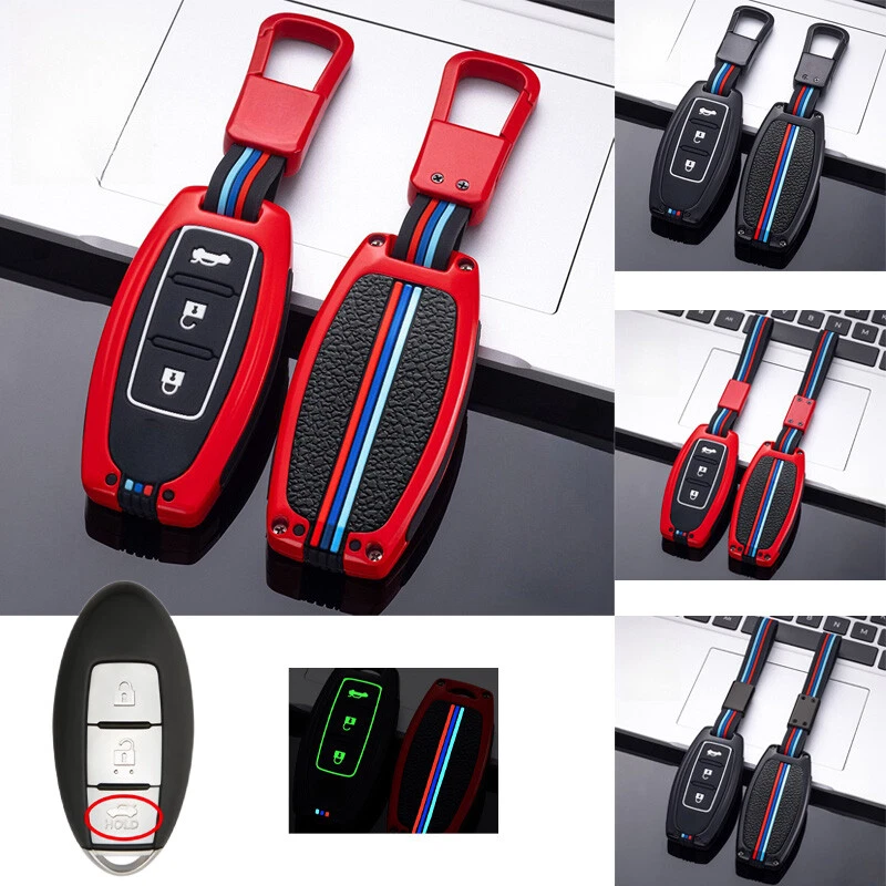 Zinc Alloy Silicone Car Key Cover Case For Nissan March X-Trai Qashqai Juke 370Z Foto 1 de 4