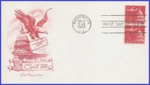 USA3 #C65 U/A ARTMASTER FDC STR2 Plane & Capitol - Picture 1 of 1
