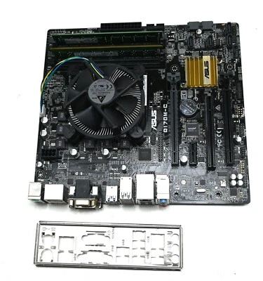 Motherboard CPU Ram Cooler Bundle Q170m-c i7-6700 2x8GB DDR4 Fresh Thermal Paste - Image 1 of 4
