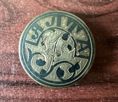 Antiguo botón negro de plata imperial ruso - RARO - 1899-1908  Foto 1 de 3