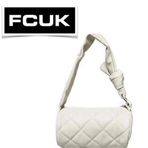 FCUK Cream Shoulder Bag/Handbag (D309) - Picture 1 of 9