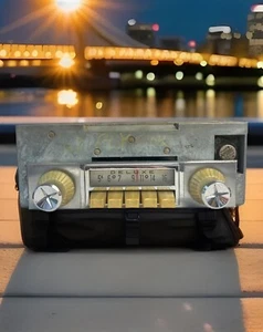 Original 1960 1961 Plymouth MoPar AM Push Button Radio Assembly Original Deluxe - Bild 1 von 24