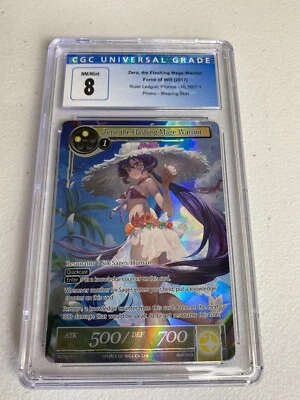 CGC 8 Near Mint full art promo skirted zero, the flashing mage Force of will - Image 1 of 4