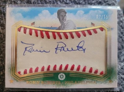 2024 Panini Boys of Summer Robin Roberts fabrics of the game auto /15 - Image 1 of 2