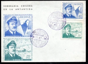 CHILE, SOBRE SOBERANIA ANTARTICA, BASE P. AGUIRRE CERDA, 1967    #SEPT-135 - Picture 1 of 1