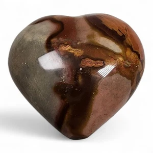 Polychromer Jaspis poliertes Herz Madagaskar 24,4 Gramm - Bild 1 von 2