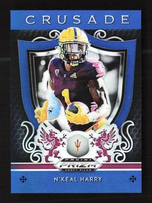 2019 Prizm Draft Picks Crusade Blue Prizm N'Keal Harry Arizona State Sun Devils - Image 1 of 2