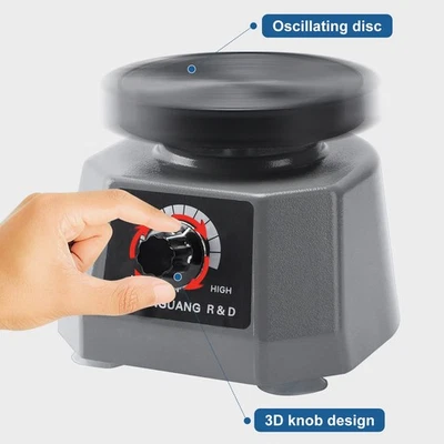 Lab Vibrator Shaker Vortex Mixer Lab Mixer 4" Round Plaster New Orbital Shaker - Image 1 of 4