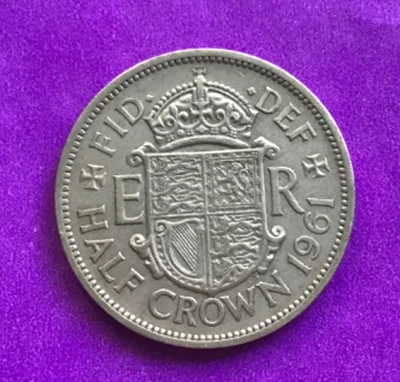Half Crown Reino Unido 1961 Foto 1 de 2