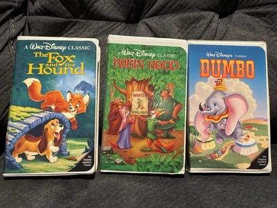 Vintage Black Diamond Disney VHS Movie Lot Classics Collection Nostalgic Gift — 第 1/4 张图片