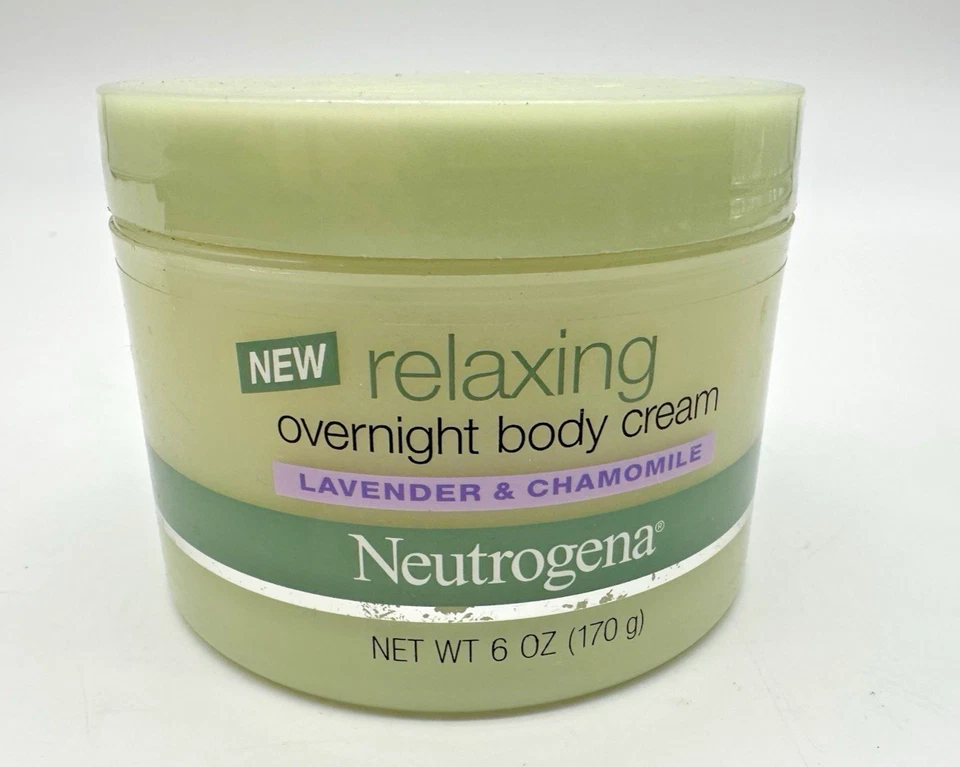Neutrogena Crema Corporal Relajante Durante la Noche Lavanda Manzanilla 6oz Descontinuada Nueva Foto 1 de 4