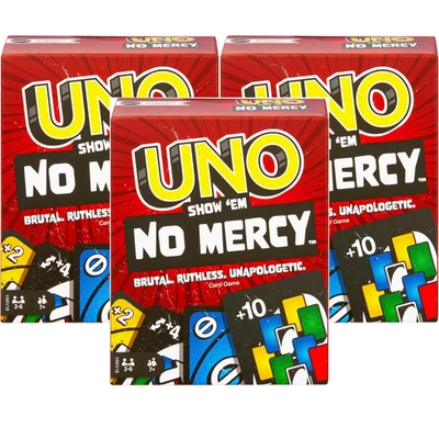 Mattel UNO Show ’Em No Mercy Card Game | Kids & Adults | Extra Cards, Special Ru