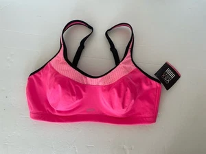 VSX Sport Victoria’s Secret Pink & Black Activewear Bra 36 D New - Picture 1 of 12