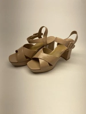 Sandalias Jeffrey Campbell Amma para mujer talla 11 charol tacón ancho tiras Foto 1 de 4