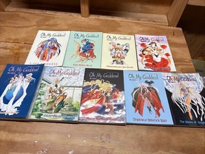Lot of 9 Oh My Goddess English Manga Books Vol 4-8, 10, 12 & 18 Kosuke Fujishima - Picture 1 of 15