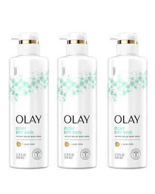 3 Pack Bundle Olay Cleansing & Strengthening Body Wash with Ceramide  20fl oz - Image 1 of 4