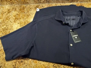 Herren Cremieux Jersey Hemd Knopfleiste vorne Kurzarm XXL Navy 93% Kinderbett-Spdx - Bild 1 von 6