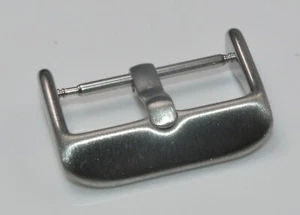 Hebilla para correas de reloj, 18mm plata cepillada - Imagen 1 de 2