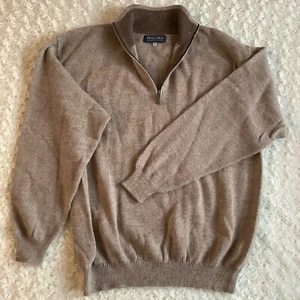 Waliki Arte Moda Beige 1/4 Cremallera Alpaca Pelo Pullover Hombre Suéter Bolivia XL - Imagen 1 de 8