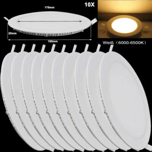 10X 15W LED Panel Ultraslim Einbau strahler Einbauleuchte Deckenleuchte Warmweiß - Bild 1 von 8