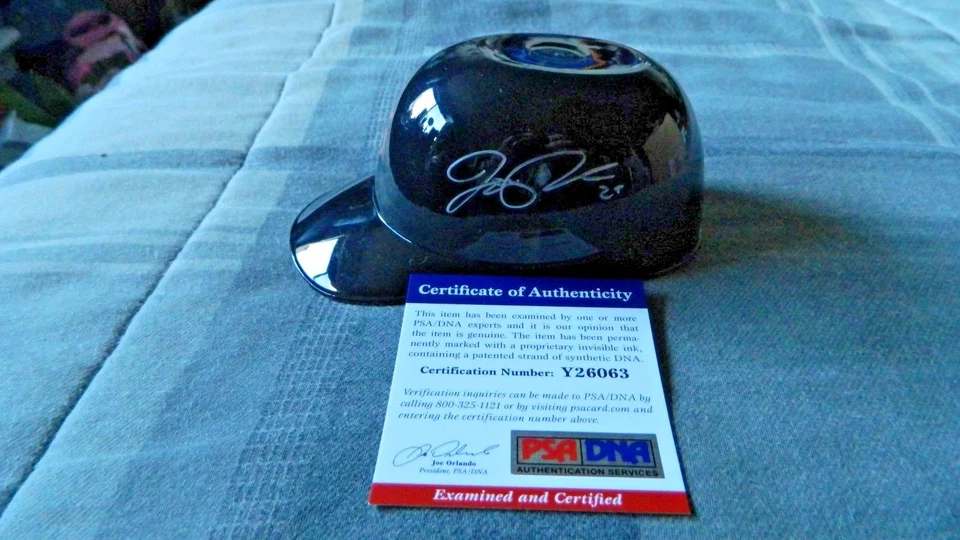 Minicasco firmado por Joe Panik Gigantes de San José Gigantes de San Francisco PSA/DNA Y26063 Foto 1 de 4