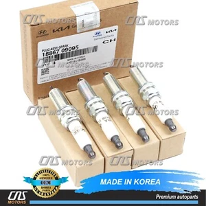 ⭐GENUINE⭐ Spark Plugs 4PCS for 2017-2024 Kia Forte Seltos Soul 2.0L 1886709095 - Picture 1 of 6