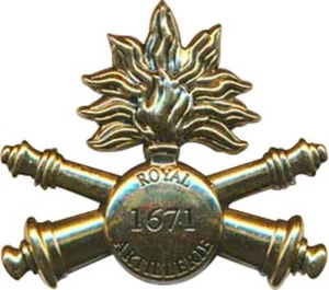 1. Artillerieregiment, Mützenabzeichen, 2 Brücken, Beraudy 5667 (10206) - Bild 1 von 2