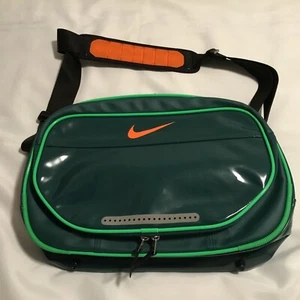 Nike Green Messenger Bag, Pleather Shoulder bag, laptop bag, One-Of-A-Kind DEMO - Picture 1 of 13
