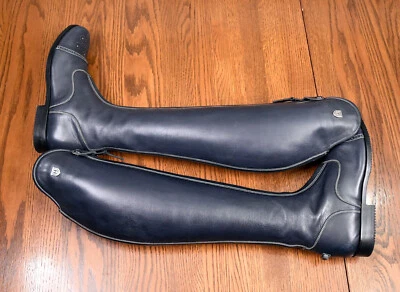 LM, botas de vestir altas personalizadas, AZUL MARINO, 7,5 Slim, La Mundial Foto 1 de 4