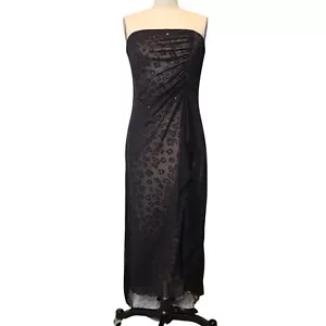 Vintage Rampage Mixi Kleid Mesh Overlay L Y2K 90er Fairy Goth Whimsigoth Leopard - Bild 1 von 6