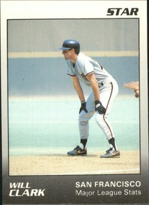 1989 (GIANTS) Star Mitchell/Clark #5 Will Clark/Clark - Major League Stats