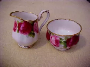 Crema y azúcar individual Royal Albert OLD ENGLISH ROSE - Imagen 1 de 3