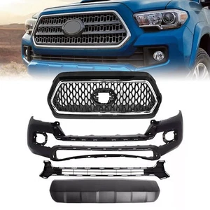 Front Bumper Cover Kit For 2016-2023 Toyota Tacoma With Grilles & Bumper Valance - Picture 1 of 12