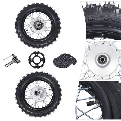 2.50-10 Tire Rim Wheel Front Rear Drum Brakefor Honda Crf50 Xr50  Bbr Pit Bike - Image 1 of 4