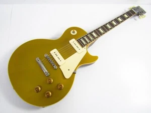 Used Gibson Custom Shop LPR6 Gold Top P-90 Electric Guitar 4.1kg W/HSC - Picture 1 of 11