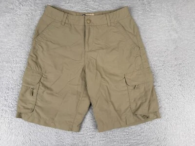 REI Shorts Women 4 Beige Cargo 100% Nylon Hiking Camping Fishing Casual 27x10 - Image 1 of 4